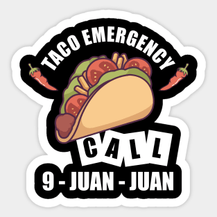 Taco Emergency Sticker